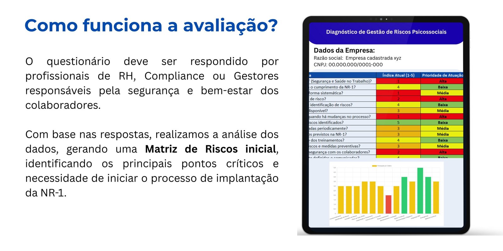 Ilustração de Diagnóstico NR-1